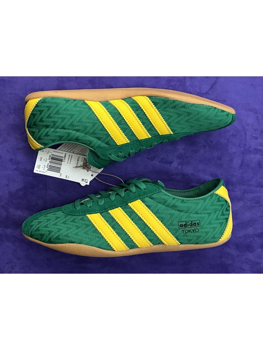 adidas Tokyo IH6613 Green Yellow Gum Women 9 Retro Sneakers